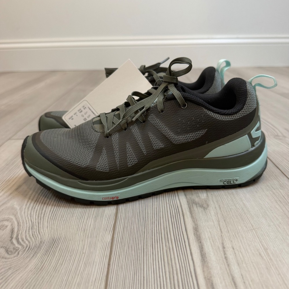 Salomon Odyssey Pro W Trail Running Shoes Castor Gray Blue 399732 Womens 7 NEW